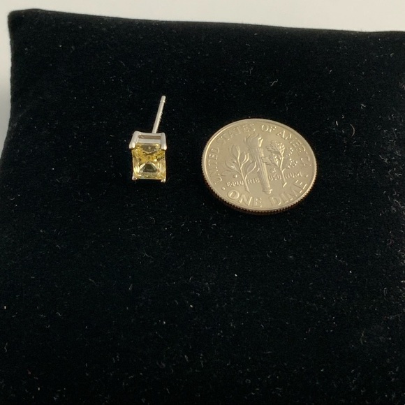 1ct Radiant Canary Studs - Picture 12 of 13